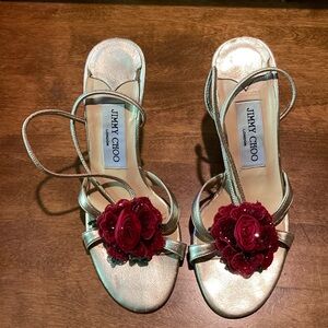 Jimmy Choo Heels with Sequins Rose